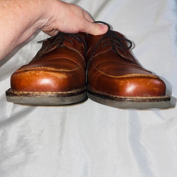 ECCO Helsinki 2.0 Brown Moc-Toe Oxford Comfort Shoes - Men's Size 47 (US 13)‎ - Picture 7 of 12